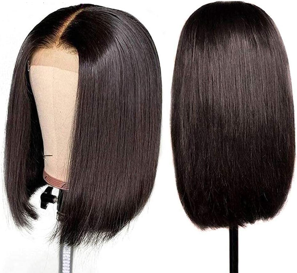 4x4 Lace Front Bob Wig - Black