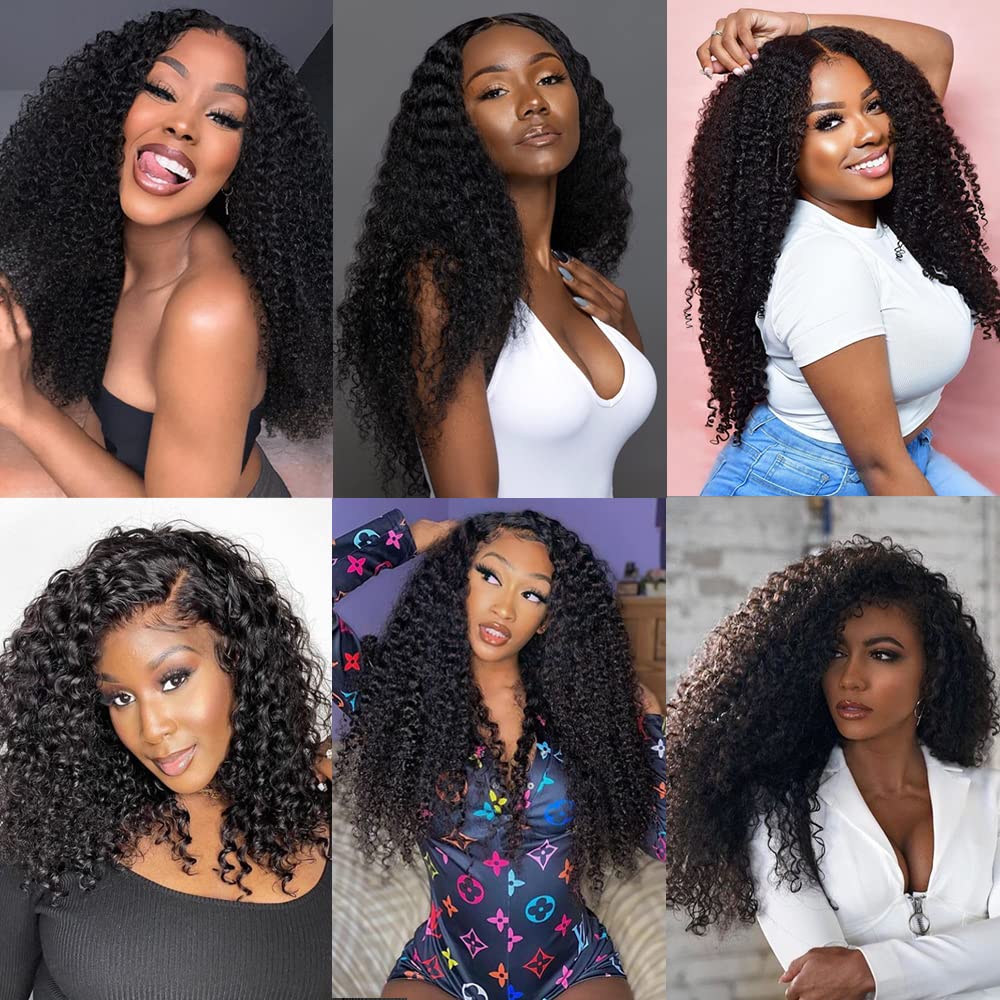 Set of 7 Clip-in Hair Extensions - Deep Wave Black
