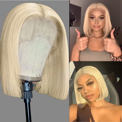 13x4 Lace Front Bob Wig - Blonde