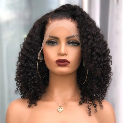 Brazilian Curly Lace Front Short Wig