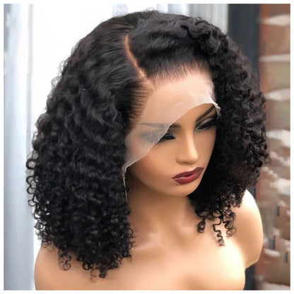 Brazilian Curly Lace Front Short Wig